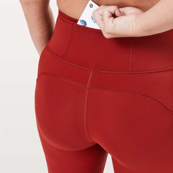 SOLD | NWOT lululemon Fast & Free 28" (Sport Red) - Picture 5 of 8